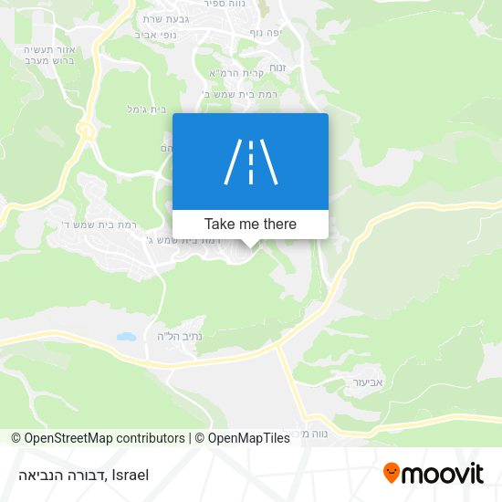 דבורה הנביאה map