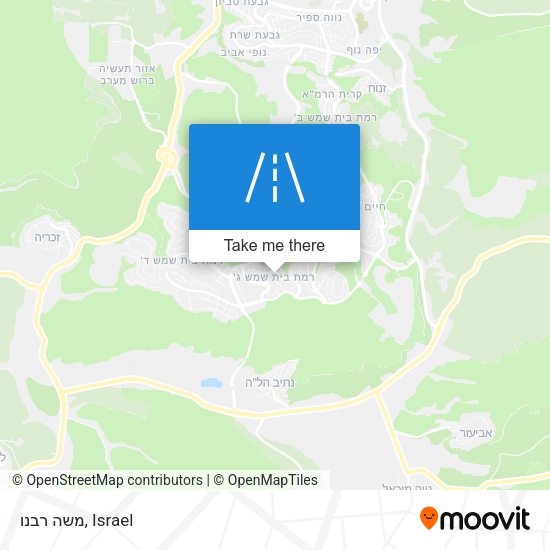 משה רבנו map