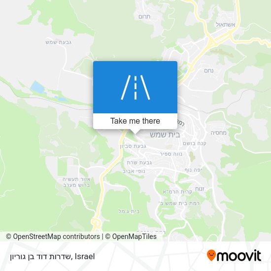 שדרות דוד בן גוריון map