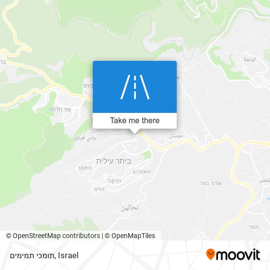 תומכי תמימים map