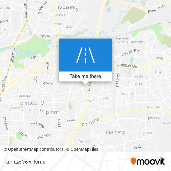 אשל אברהם map