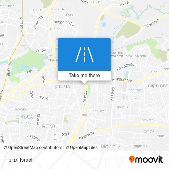 Карта גני גד