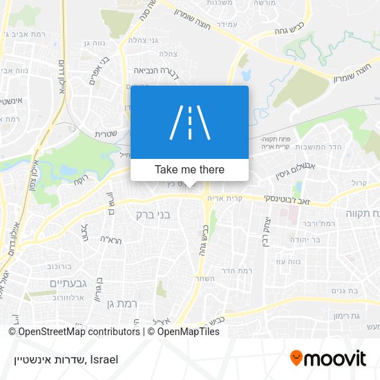 שדרות אינשטיין map