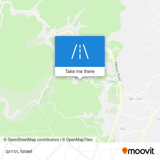 הדרום map