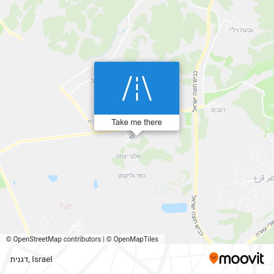 דגנית map