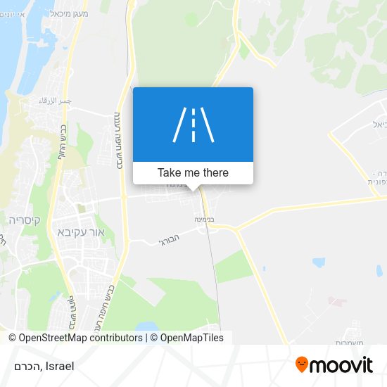 הכרם map