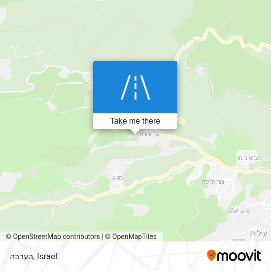 הערבה map