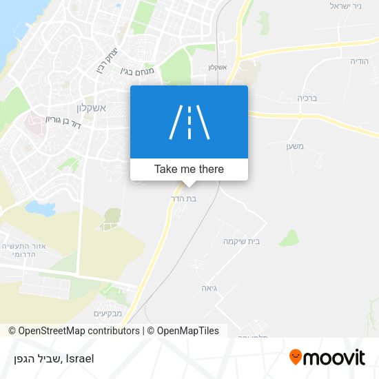 שביל הגפן map