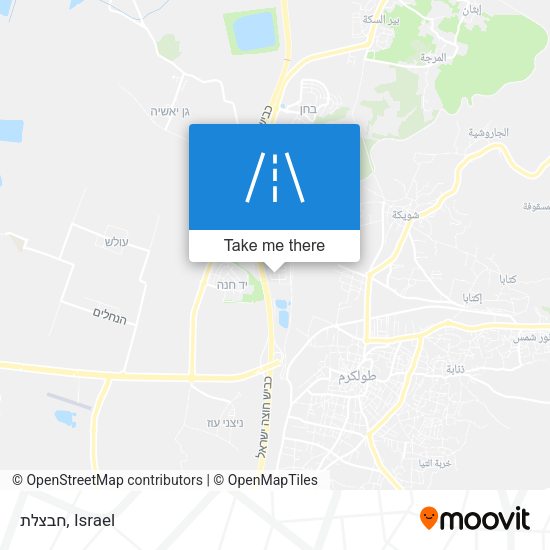 חבצלת map