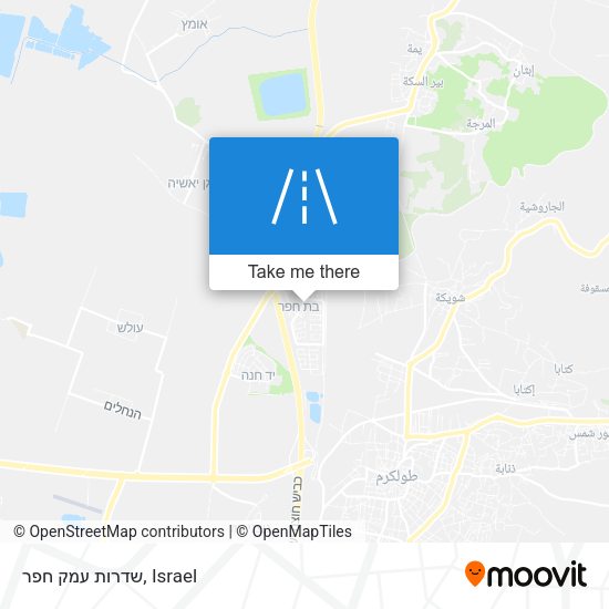 שדרות עמק חפר map