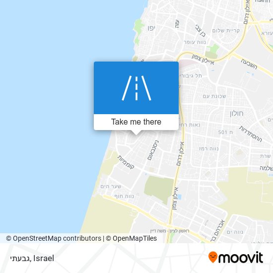 גבעתי map