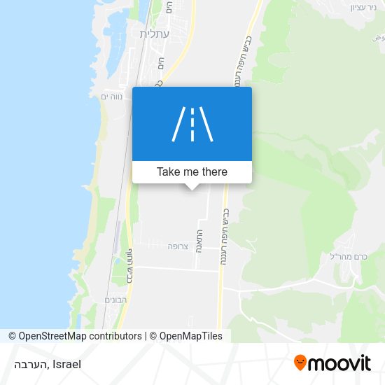 הערבה map