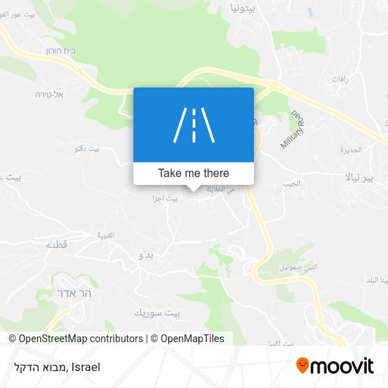 מבוא הדקל map