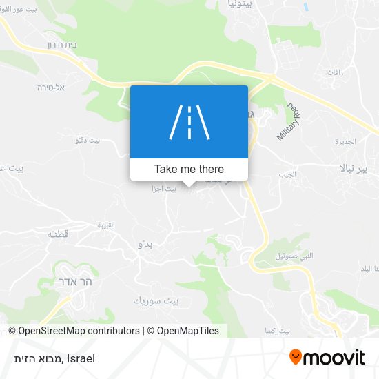 מבוא הזית map