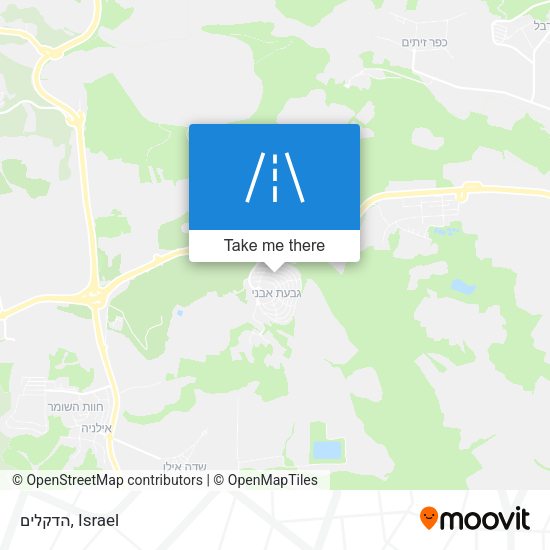 הדקלים map