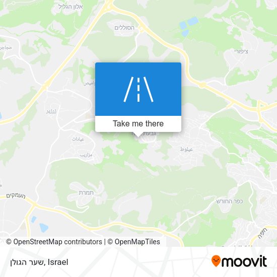 Карта שער הגולן