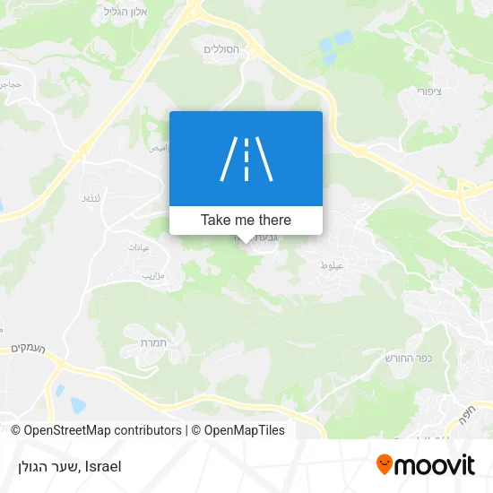 Карта שער הגולן