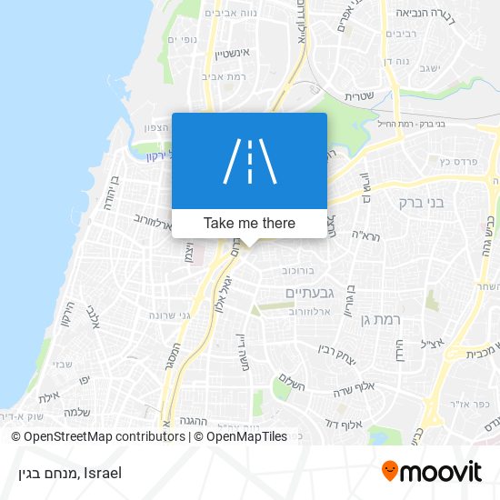 מנחם בגין map