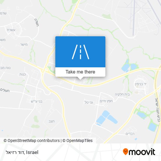 דוד רזיאל map