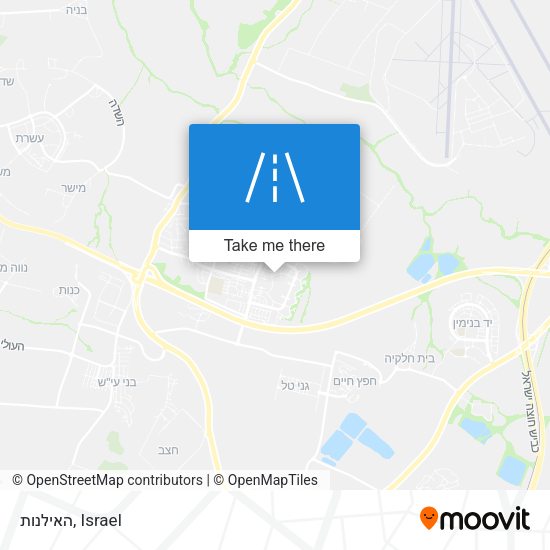 האילנות map