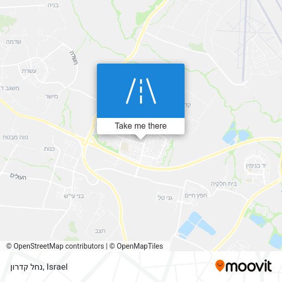 Карта נחל קדרון