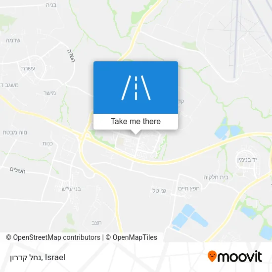 Карта נחל קדרון