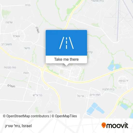Карта נחל שורק