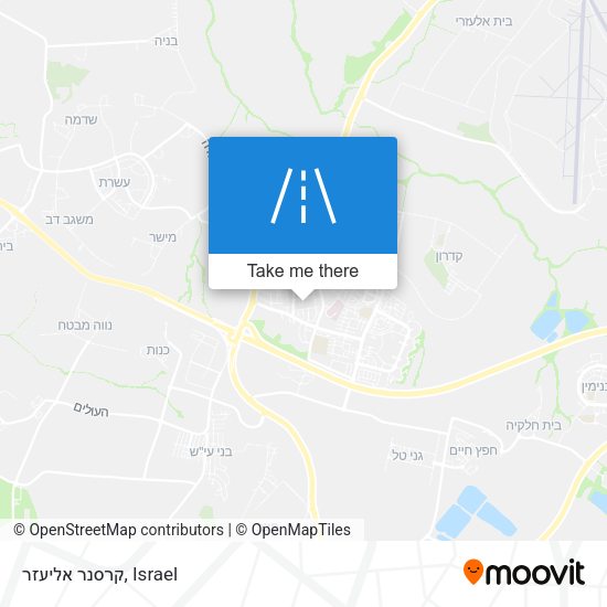 קרסנר אליעזר map
