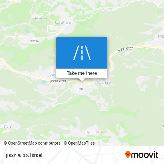 כביש הצפון map