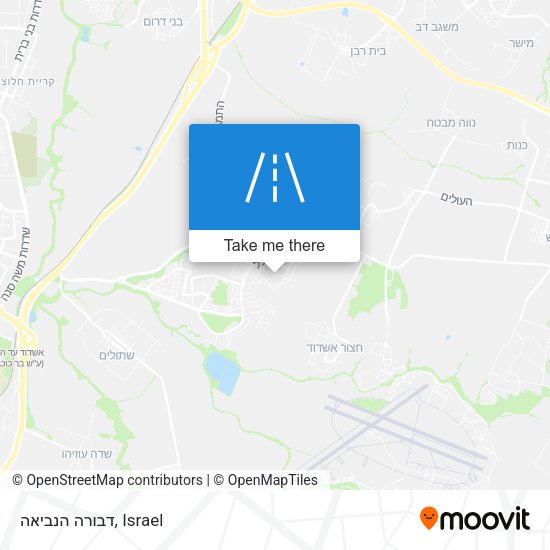 דבורה הנביאה map
