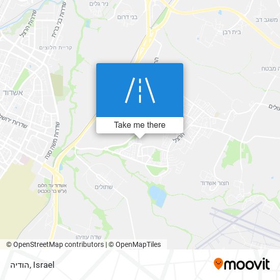 הודיה map