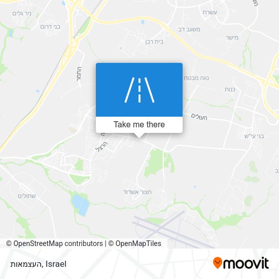 העצמאות map