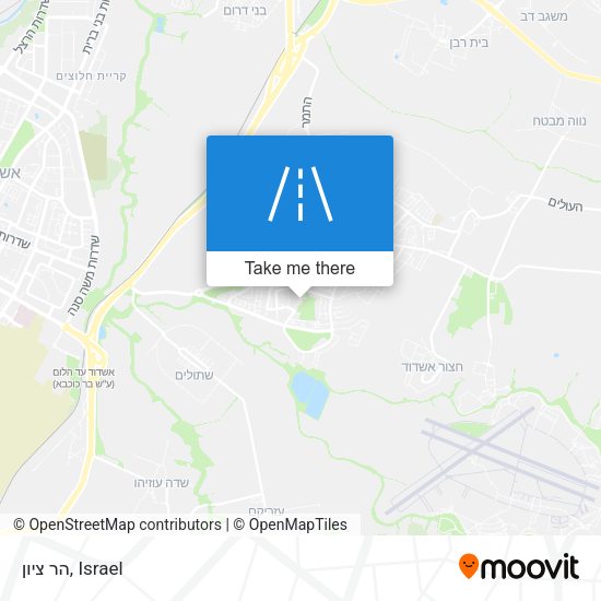 הר ציון map