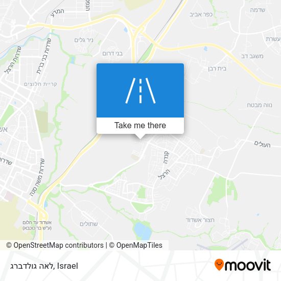 לאה גולדברג map