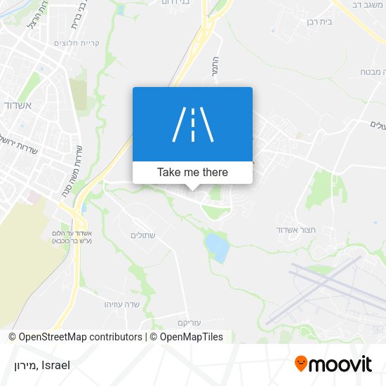 מירון map