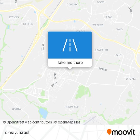 עופרים map