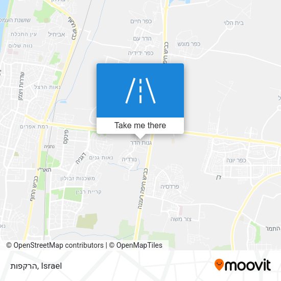 הרקפות map