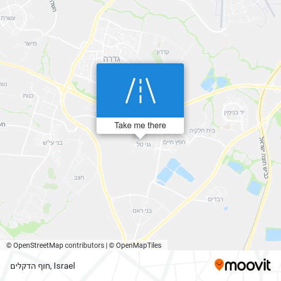 חוף הדקלים map