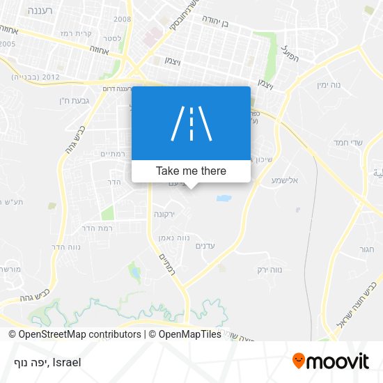 יפה נוף map