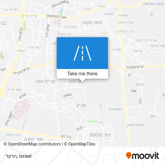 הדקל map