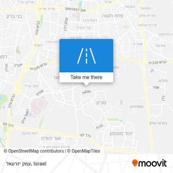 Карта עמק יזרעאל