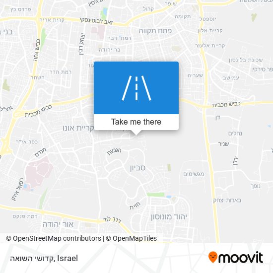 קדושי השואה map