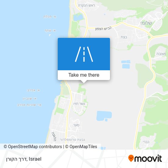 דרך הקורן map