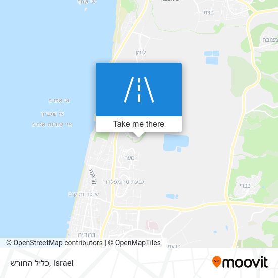 כליל החורש map