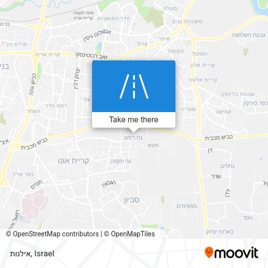 אילנות map