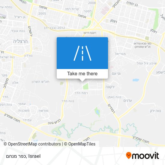 כפר מנחם map