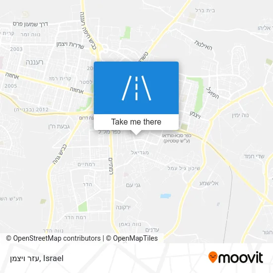 Карта עזר ויצמן