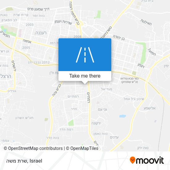 שרת משה map