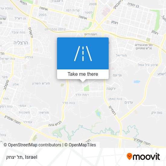 תל יצחק map