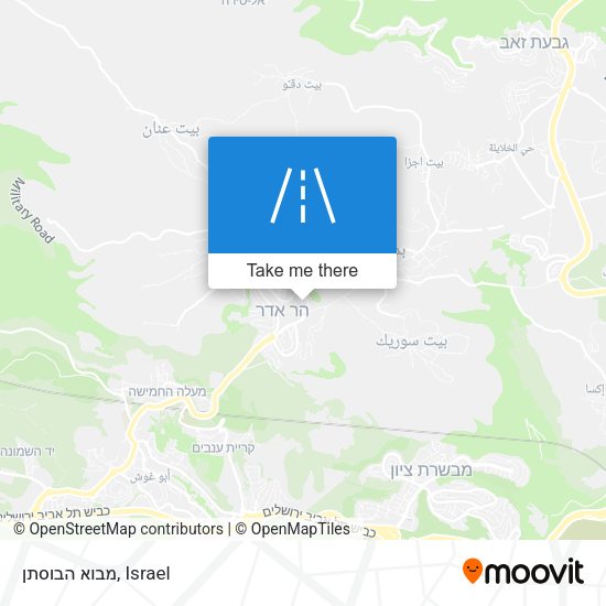 מבוא הבוסתן map